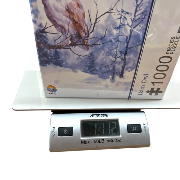 hNCL Barn Owl Winter Snow 1000 Piece Puzzle Age 10+ NIB - Picture 11 of 11